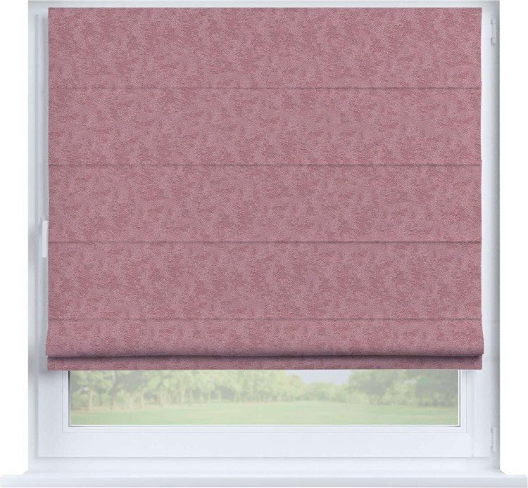 Римская штора «Кортин», софт мрамор розовый, на створку