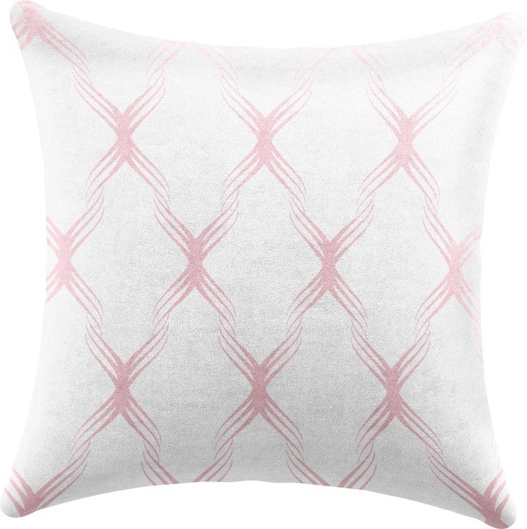 Подушка квадратная Cortin «Розовые ромбы»