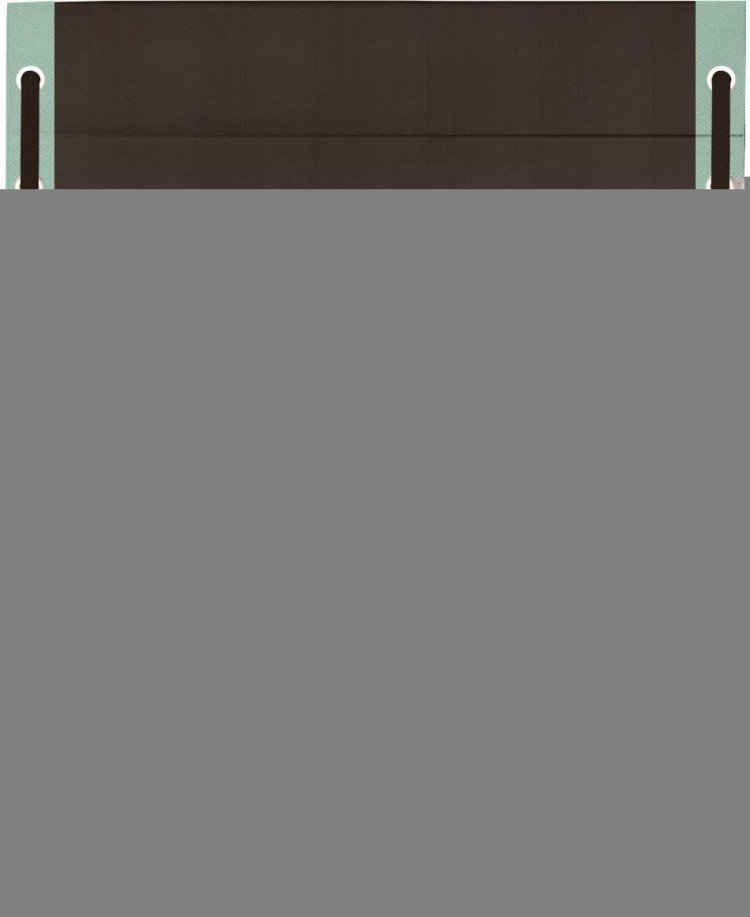 Римская штора «Кортин» с кантом Стрим Дуо (люверсы с пояском), для проема, ткань блэкаут однотонный венге