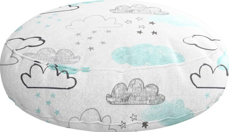 Подушка круглая Cortin «Облака и звёзды»